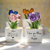 Personalized Tulip Glass Flower Pot - Gift For Mother, Happy Mother's Day HO82 901430