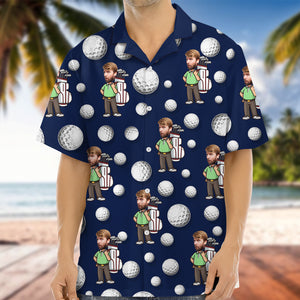 Custom Face Golf Hawaii Shirt Gift For Golfer, Golf Lovers HA75 898748