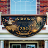Personalized One Nation Under God 250th Anniversary  Non-Pleated Fan Flag LM32 669259