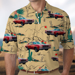 Custom Photo Route 66 For Car Lover Polo Shirt CH07 895806