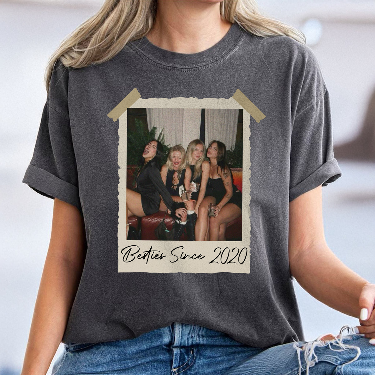 Custom Bestie Photo Since Vintage 90s Comfort Color Shirt CH07 899388