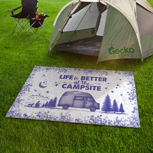 Personalized Camping Patio Rug Toile De Jouy Style HA75 892644
