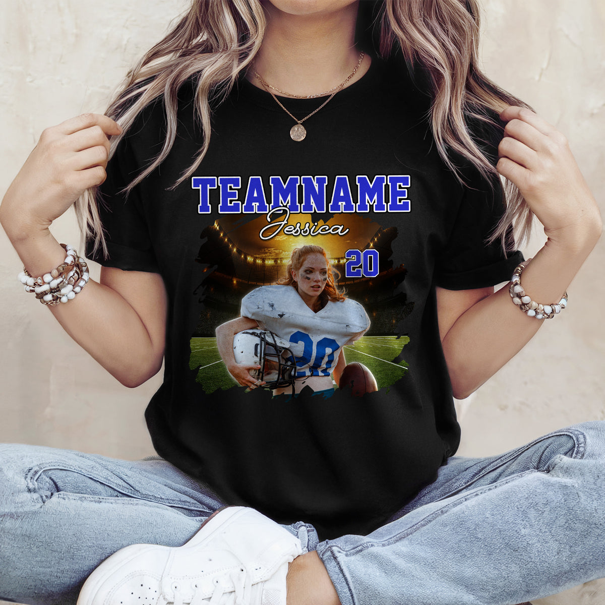 Custom Photo Bootleg Rap Tee Football Comfort Shirt CH07 899458