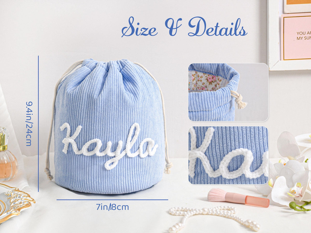 Personalized Large Capacity Makeup Bag, Toiletry Bag for Women, Her, Bachelorette Gift LM32 899791