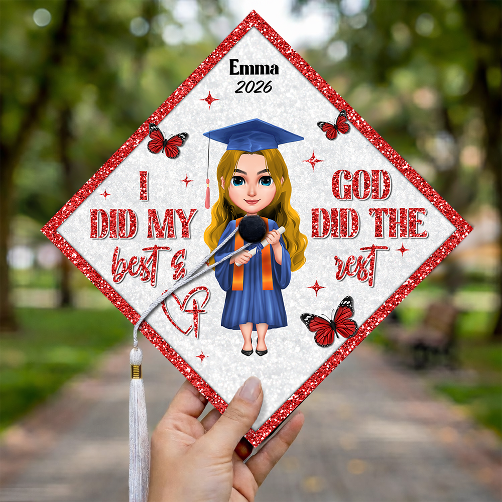 Personalized I Did My Best Graduation Cap Topper HO82 901566
