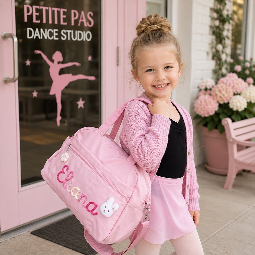 Custom Name Kids Duffel Bag, Sports & Dance Bag For Daughter Son, Vacation Travel Luggage, Back To School Gift CH07 911858