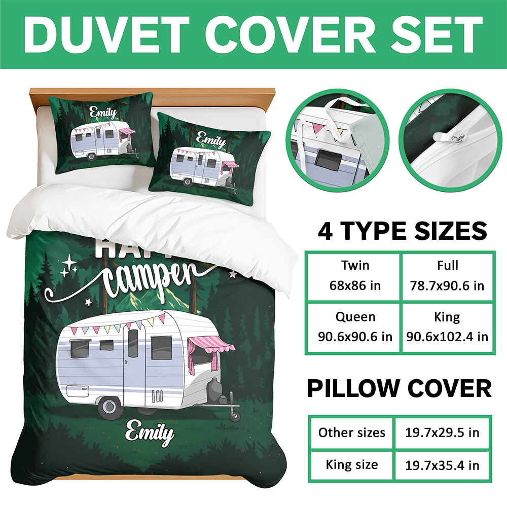 Life Is Better At The Campsite Personalized Quilt Bedding Set LM32 897291