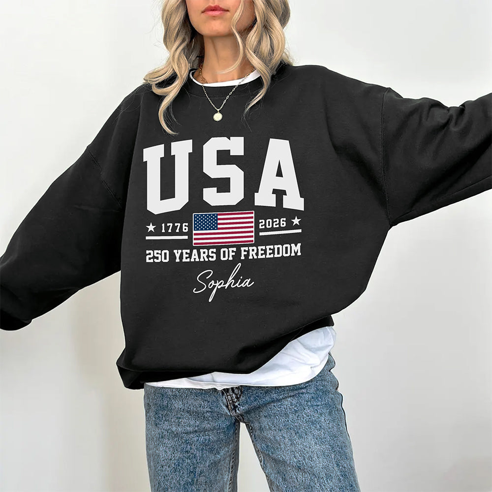 USA 1776-2026 250 Years Of Freedom Personalized Dark Shirt LM32 669205