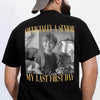 Personalised Vintage Photo And Year Senior - Officially A Senior - My Last First Day Back Dark Shirt HA75 922040
