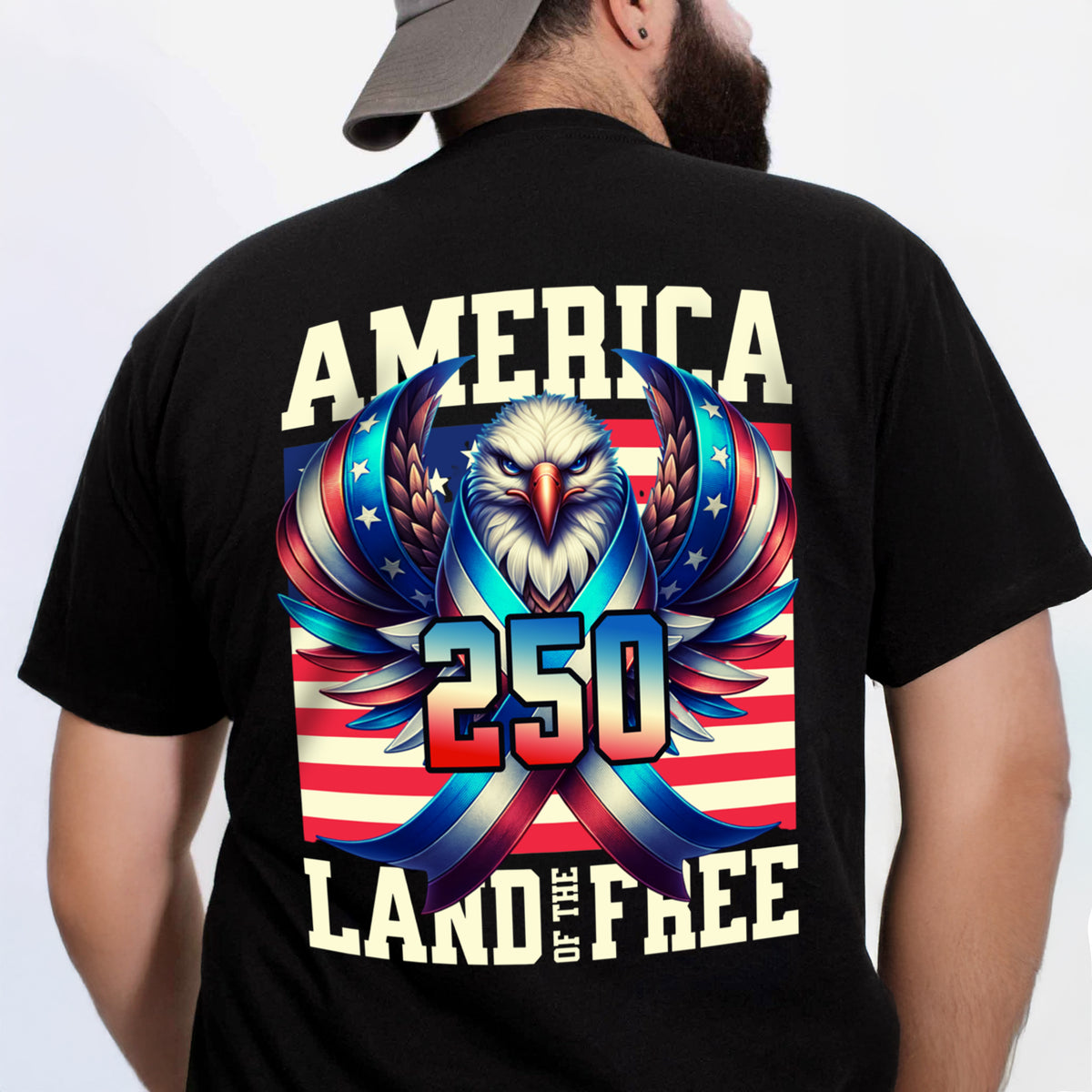 America 250 USA Freedom Liberty Back Side Dark Shirt HA75 897286