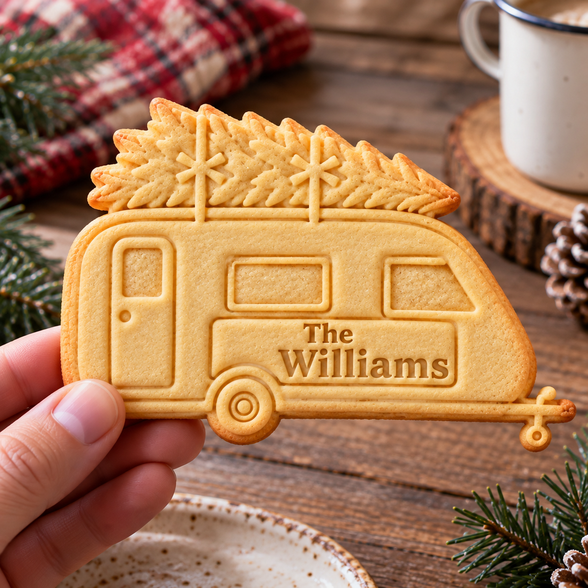 Personalized Name RV Camping Cookie Cutter & Stamp For Camping Lovers LM32 670527