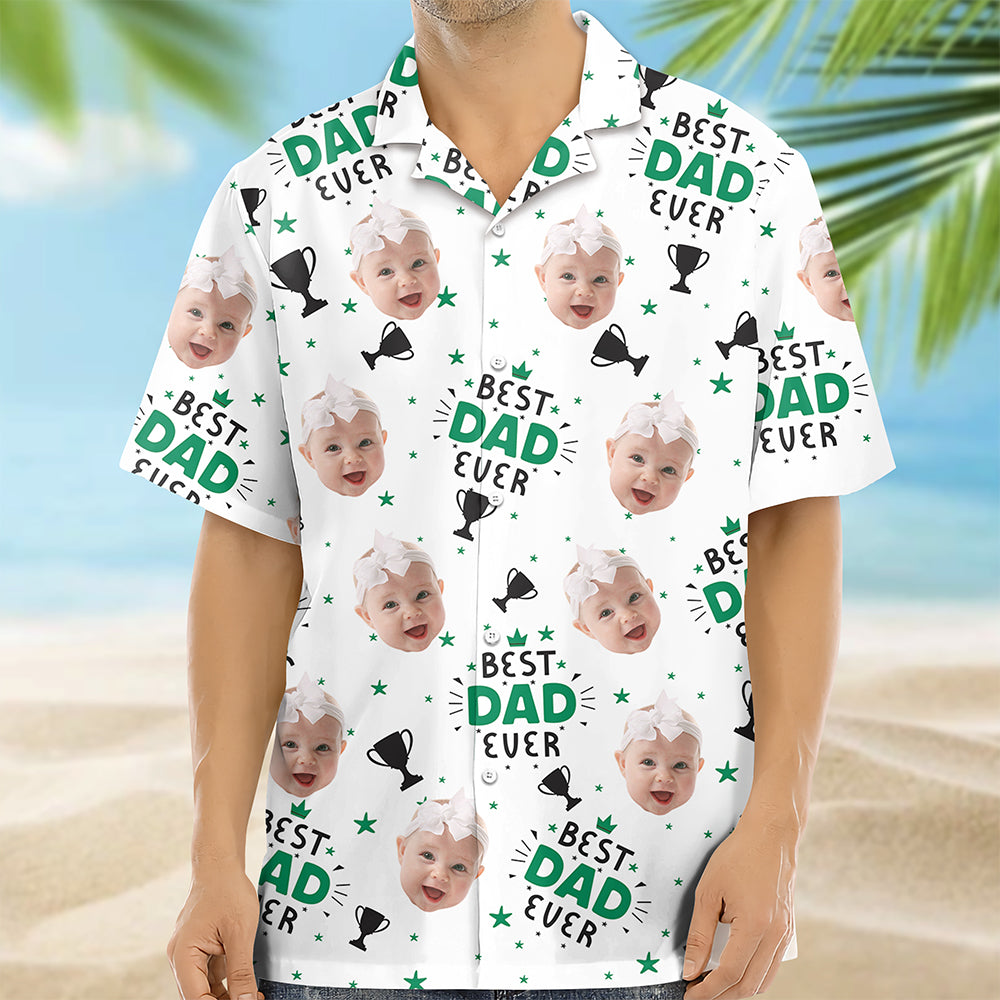 Custom Photo Best Dad Ever Hawaii Shirt TH10 892759