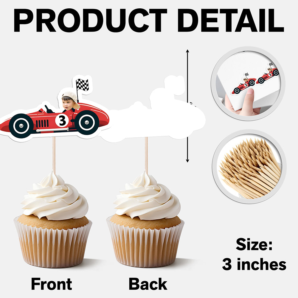 Custom Face Facing Party Cupcake Toppers Personalised Birthday Gift Party Decor HO82 893578