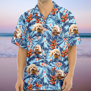 Custom Dog Photo In The Air Hawaii Shirt Gift For Dog Lovers HO82 893838