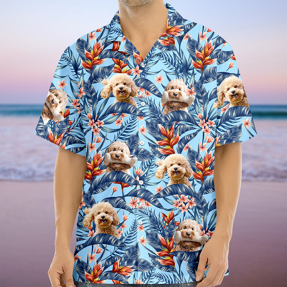 Custom Dog Photo In The Air Hawaii Shirt Gift For Dog Lovers HO82 893838