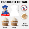 Custom Funny Face Class of 2026 Cupcake Toppers, Personalized Photo Graduation Party Favors LM32 899423