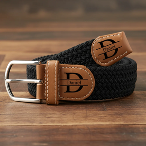 Custom Name Daily Wear Birthday Gift for Men Father Elastic Woven Belt TH10 898243