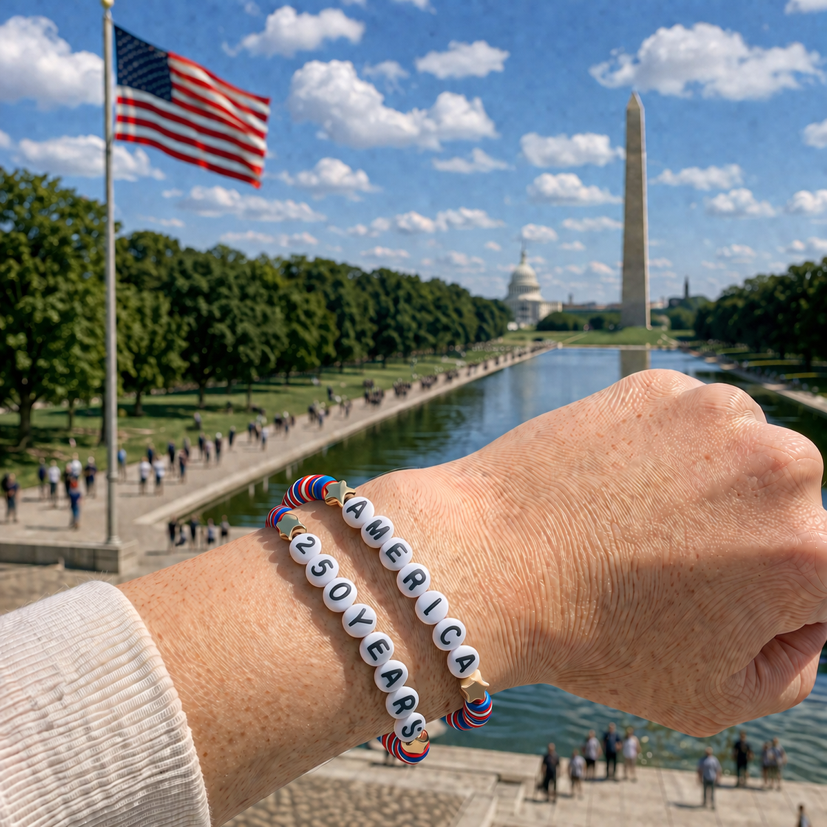USA America 250 Years Of Freedom Bracelets LM32 899743