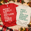 Personalized Most Likely To Family Christmas Shirt, Matching Holiday Outfit TH10 171419