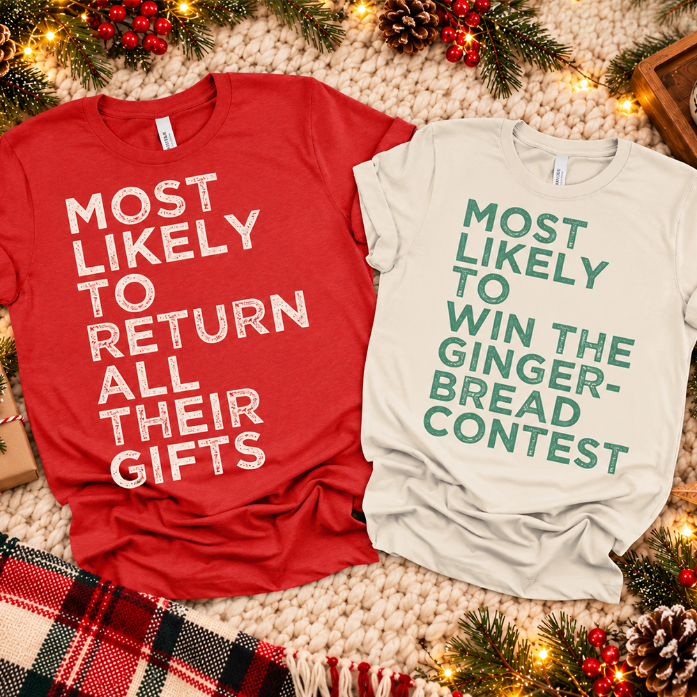 Personalized Most Likely To Family Christmas Shirt, Matching Holiday Outfit TH10 171419