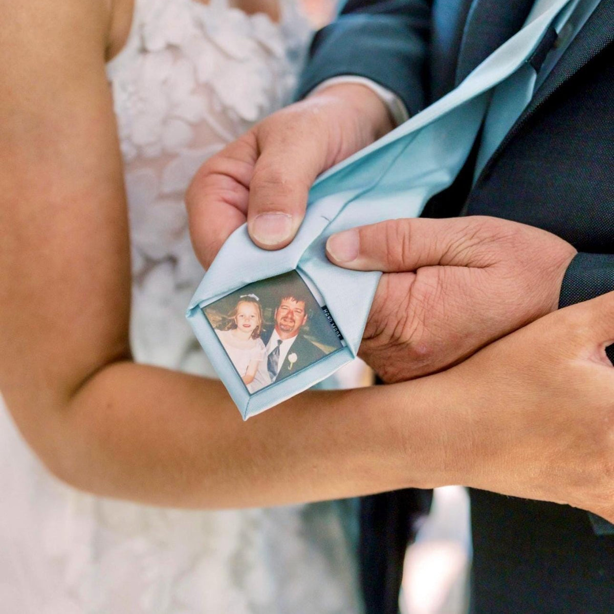 Custom Photo Tie Patch For Men - Tie Patch, Wedding, Father of the Bride, Father's Day LM32 899485