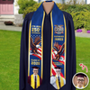 Custom Photo Class Of 2026 With America 250 Years Graduation Stole HO82 901480
