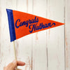 Custom Name Class Of 2026 Congrats Grad Mini Pennant - Graduation Party Centerpiece LM32 899293