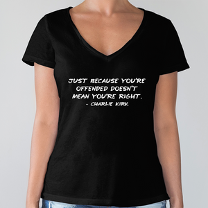 Charlie Kirk Minimalist Famous Quote, Free Speech Conservative Political Truth Dark Shirt HA75 64412