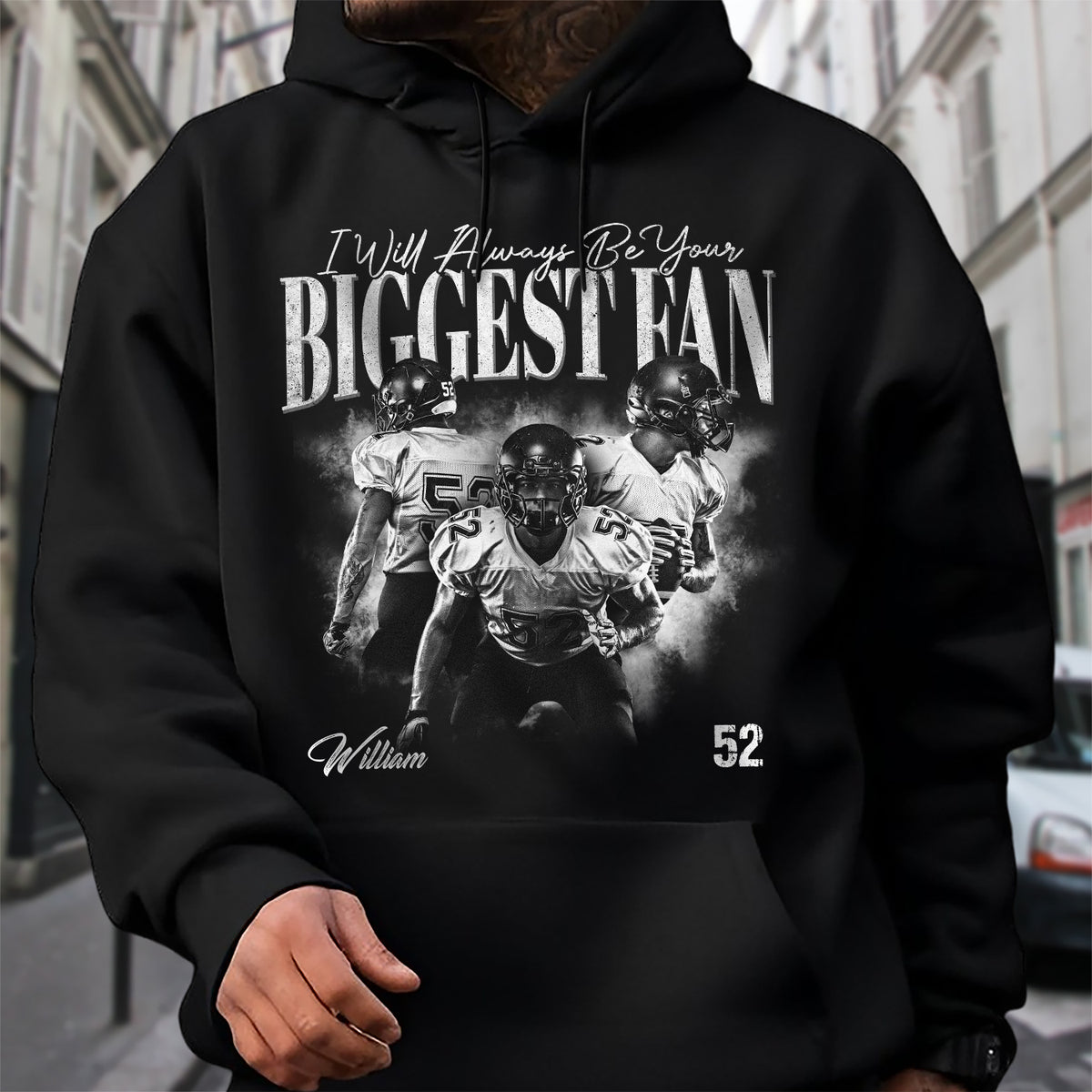 I'll Always Be Your Biggest Fan Retro Bootleg Dark Shirt For Football Players, Football Mom Dad CH07 899454