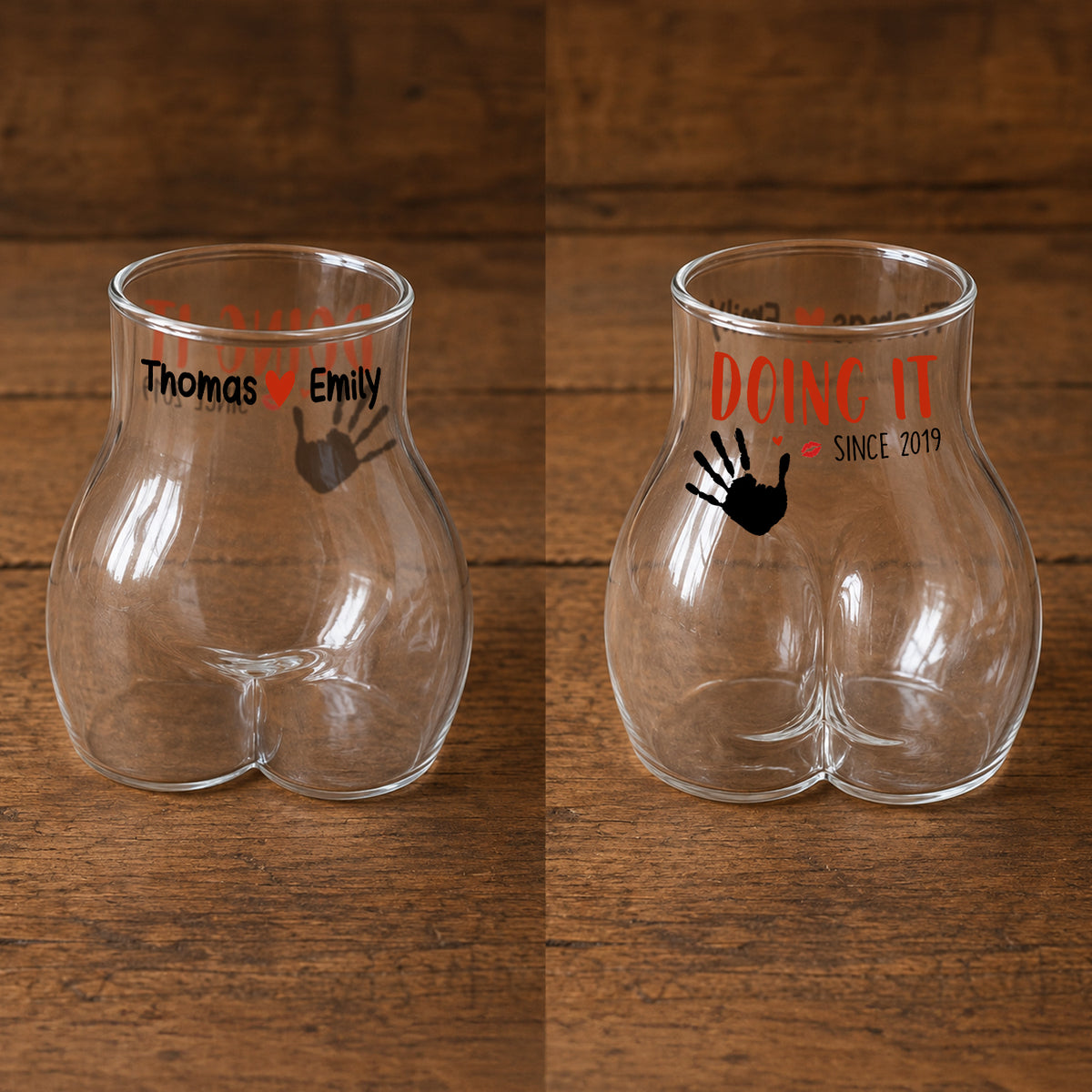 Funny Ass Body Shaped Glass Cup For Home Bar Party - Personalized Gift For Him, Boyfriend, Girlfriend, Couple HO82 902520