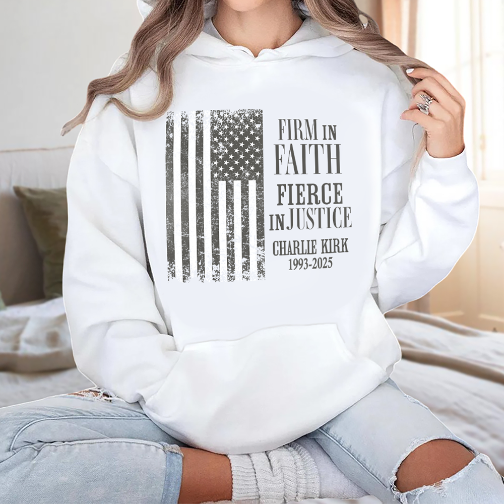 Charlie Kirk US Flag Bright Shirt HA75 644012