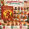24 Days Christmas Highland Cow Advent Calendar 2026, Figurines Farmhouse Holiday Decor LM32 670173