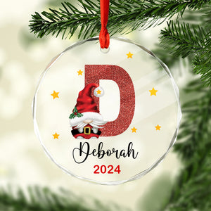 Personalized Gift Alphabet and Name Glass Ornament, Christmas Gift Idea HO82 891737