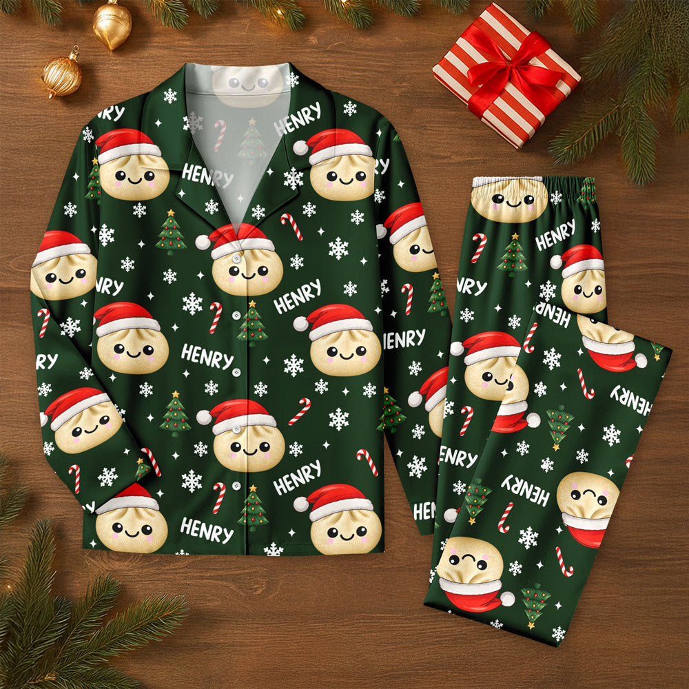 Personalized Dumpling Squishy Christmas Pattern Pajamas HO82 903734