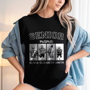Custom Photo Senior Football Mama Dark Shirt Gifts For Football Mom, Football Lover CH07 899446