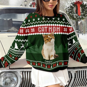 Custom Photo Cat Dad Cat Mom Ugly Sweater HA75 892896