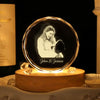 Custom Family Photo Engraved Crystal Photo With Light TH10 898179
