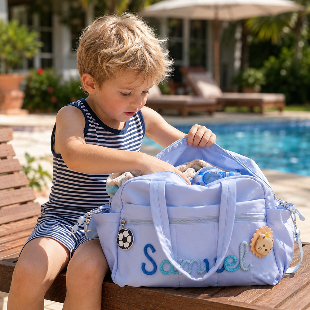 Custom Name Kids Duffel Bag, Sports & Dance Bag For Daughter Son, Vacation Travel Luggage, Back To School Gift CH07 911858