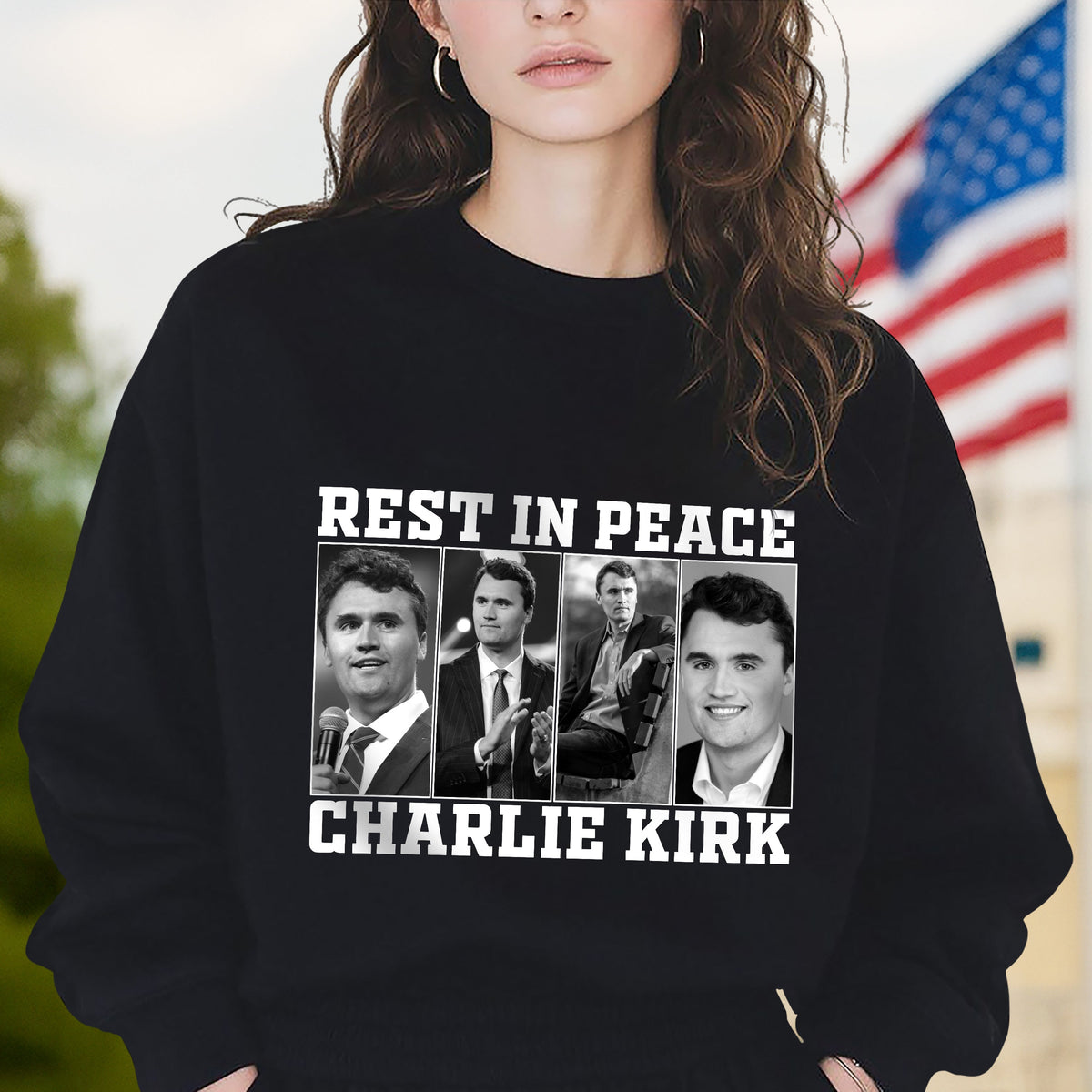 Rest In Peace For Charlie Kirk Memorial Dark Shirt HO82 65732