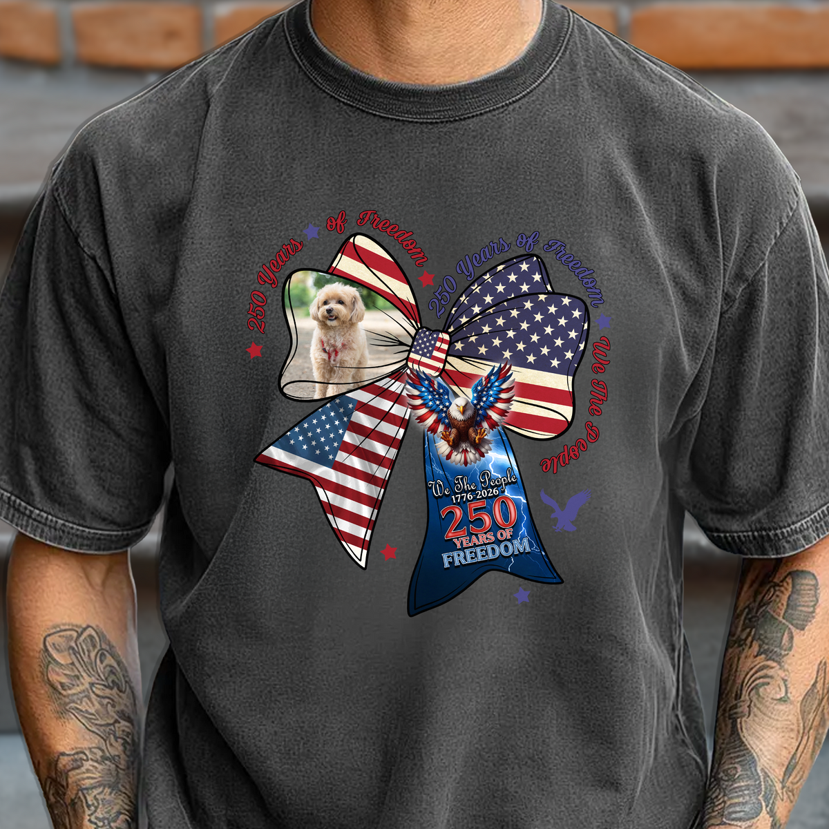 Personalised 250 Years of Freedom Patriotic Eagle We The People Comfort Shirt LM32 899065