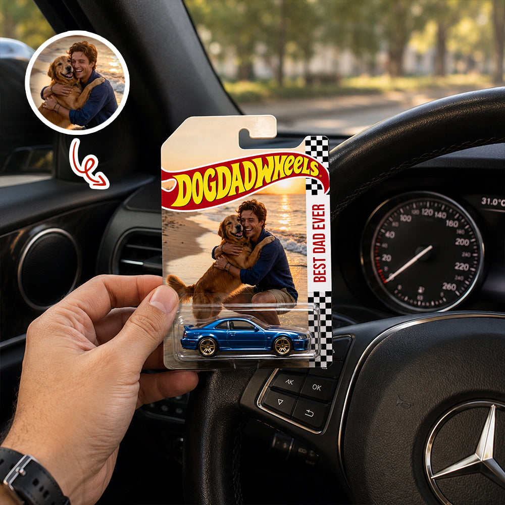 Custom Photo Best Dad Mom Ever Wheels Gift For Dad, Mom, Pet Lovers HO82 902642