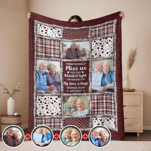 Custom Photo When You Miss Me Memorial Blanket TH10 896095