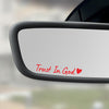 Trust In God Rearview Mirror Car Sticker, Inspirational Sticker, Religious, Christian Car Decal LM32 897455