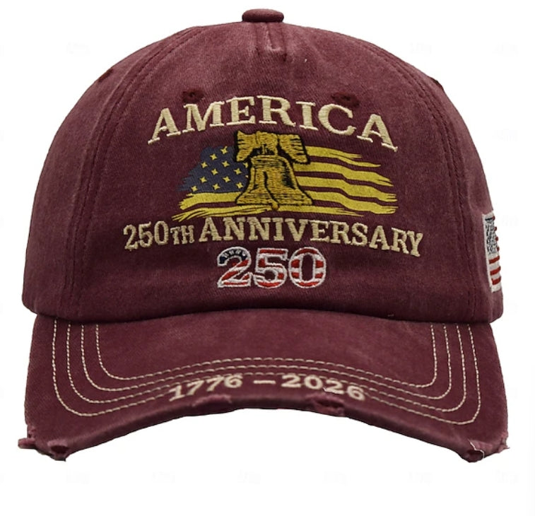 Bald 250th Anniversary 1776 2026 USA Embroidered Cap LM32 669027