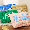 Personalized Name Quilted Nylon Makeup Bag- Gift For Mom, Girlfriend, Women, Bridesmaid Gift LM32 899545