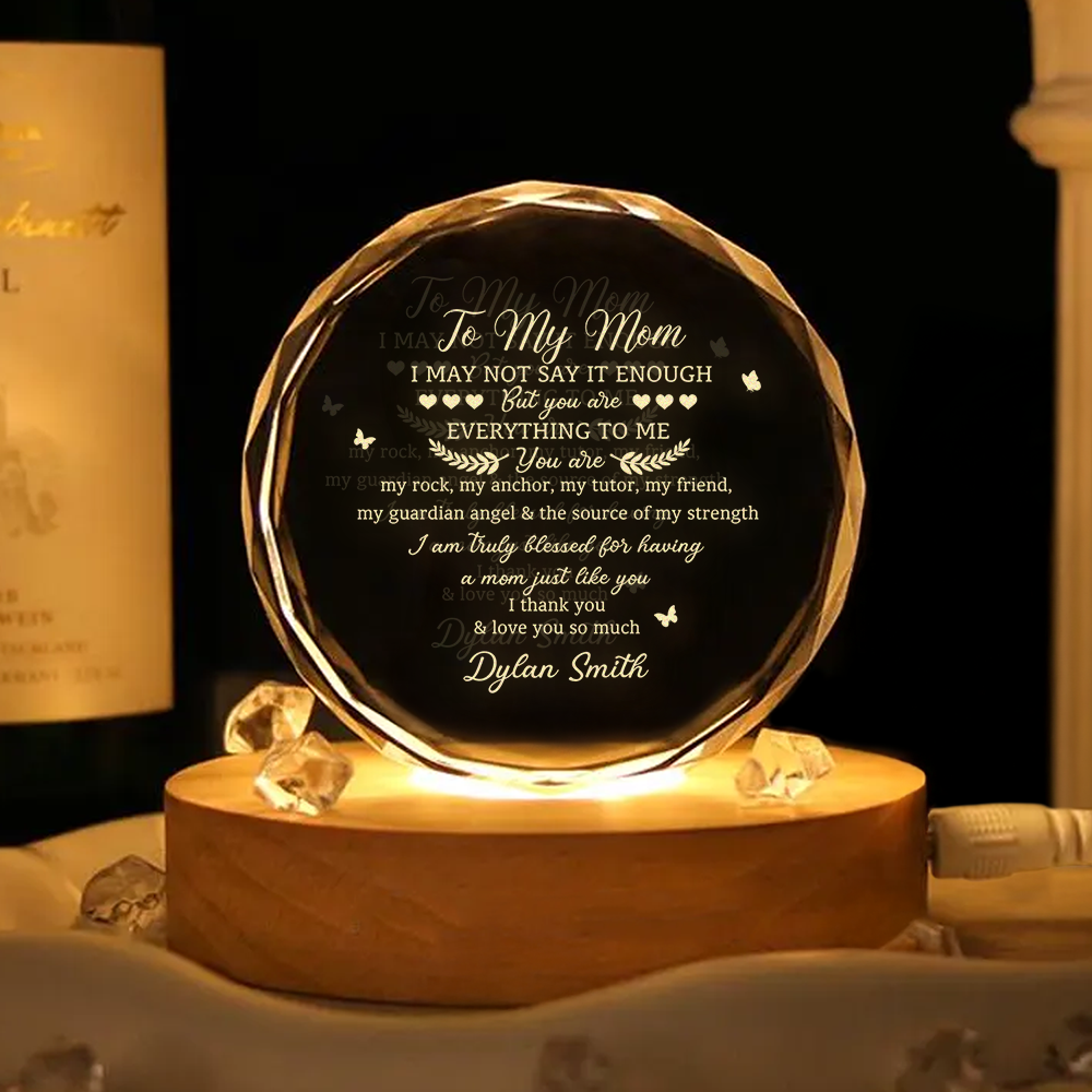 Custom Name You Are Everything To Me Engraved Crystal, Gifts for Mom from Daughter or Son HO82 901406
