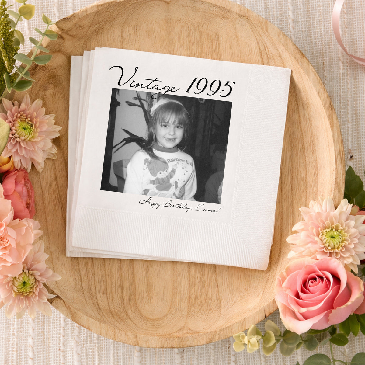 Custom Photo - Personalized Napkins for Birthday Party Decor HA75 921180