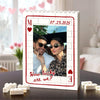Personalized Couple Photo Playing Card Puzzle Building Brick Blocks LM32 899173