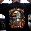 Patriotic God Bless America 250 Dark Shirt America 250th Anniversary Back Shirt CH07 910966