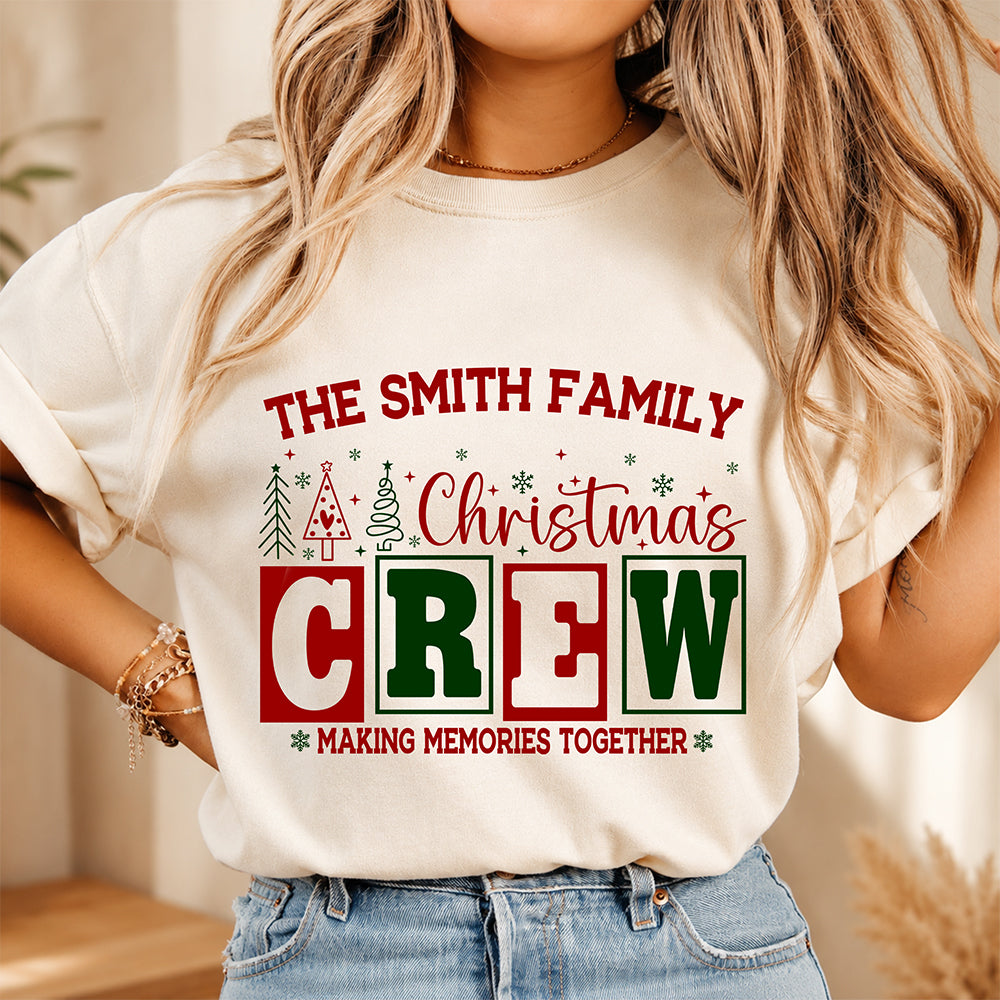 Personalized Christmas Crew Matching Family Comfort Shirt, Xmas Gift for Family HA75 922194